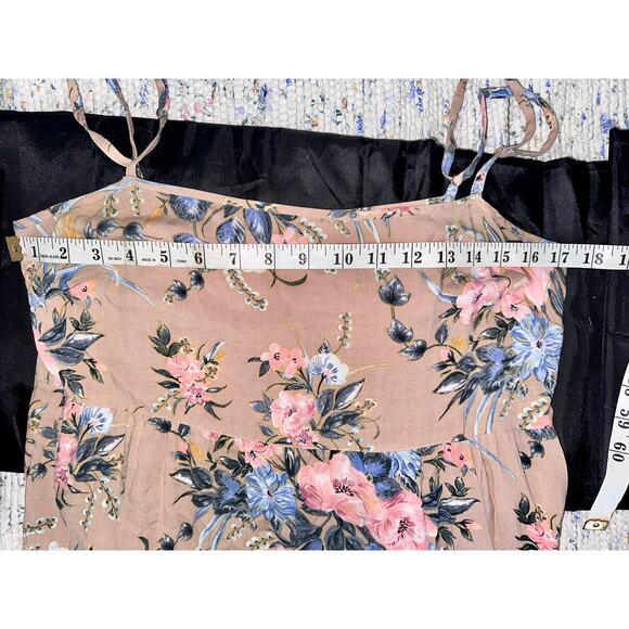 AUGUSTE AUSTRALIA FLORAL RUFFLE MAXI SLIPDRESS 6 - Picture 9 of 10